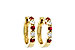 A046-93934: EARRINGS .33 RUBY .52 TGW