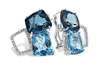 A234-21270: EARR 10.80 BLUE TOPAZ 11.00 TGW