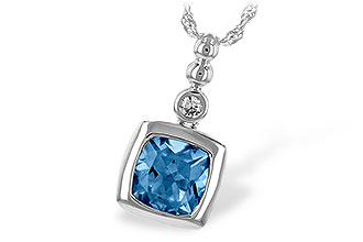 A235-13952: NECK 1.45 BLUE TOPAZ 1.49 TGW