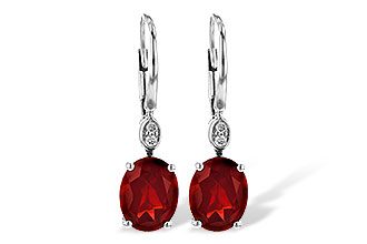 A236-08470: EARR 3.45 TW GARNET 3.50 TGW (9x7MM GAR)