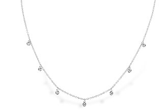 A319-64898: NECKLACE .12 TW (18 INCHES)