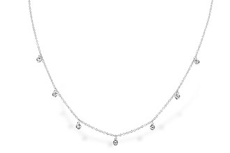 A319-64898: NECKLACE .12 TW (18")