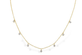 A319-64898: NECKLACE .12 TW (18")