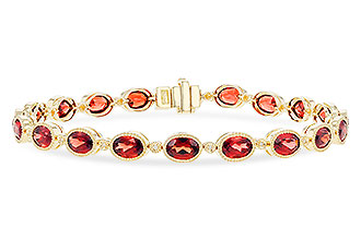 A319-65789: BRACELET 9.22 TW GARNET 9.26 TGW