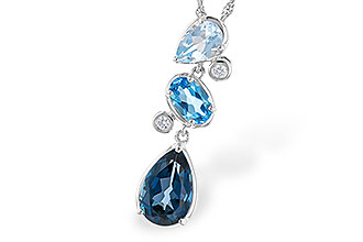 A319-66716: NECK 1.99 TW BLUE TOPAZ 2.02 TGW
