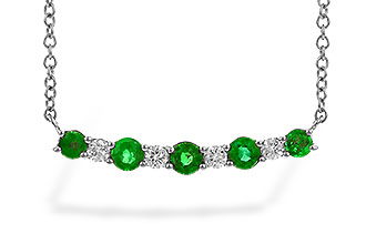 A319-71225: NECK .43 TW EMERALD .55 TGW