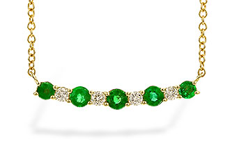 A319-71225: NECK .43 TW EMERALD .55 TGW