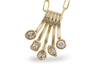 A319-71261: NECKLACE .42 TW FANCY CUT DIAMONDS (18")