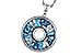 A320-58489: NECKLACE 1.67 BLUE TOPAZ 1.72 TGW