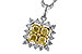 A320-58498: NECK .76 FANCY YELLOW DIAMONDS 1.09 TW