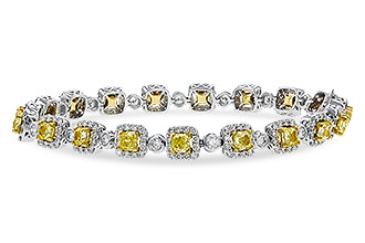 A320-58507: BRACELET 4.37 FANCY YELLOW DIAS 7.12 TW (7")