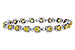 A320-58507: BRACELET 4.37 FANCY YELLOW DIAS 7.12 TW (7")