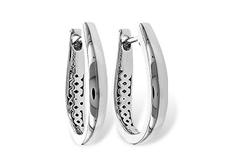 A320-60352: GOLD EARRINGS (17MM)
