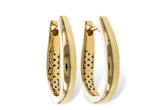 A320-60352: GOLD EARRINGS (17MM)