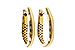 A320-60352: GOLD EARRINGS (17MM)