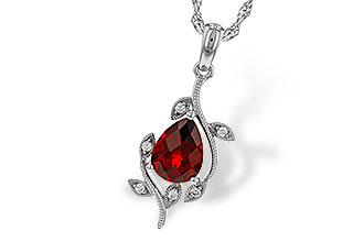 A320-61207: NECKLACE 1.34 GARNET 1.39 TGW (8X6MM GAR)