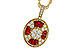 A320-61270: NECKLACE .54 TW RUBY .78 TGW
