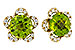A320-63025: EARRINGS 2.93 PERIDOT 3.10 TGW (7MM RD)