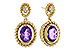 A320-63034: EARRINGS 1.98 AMETHYST 2.02 TGW (8x6MM AMY)