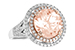 B234-22098: LDS RG 3.94 MORGANITE 4.50 TGW