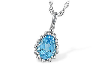 B235-13079: NECKLACE 1.55 CT BLUE TOPAZ