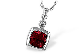 B235-13952: NECK 1.40 GARNET 1.44 TGW