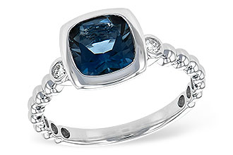 B235-16643: LDS RG 1.58 LONDON BLUE TOPAZ 1.66 TGW