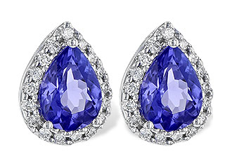 B236-05807: EARR 1.15 TW TANZANITE 1.32 TGW