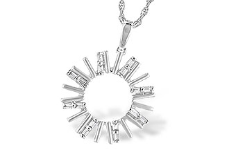 B318-77607: NECK .14 TW BAGUETTES