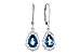 B318-80361: EARR 1.48 TW LONDON BLUE TOPAZ 1.63 TGW