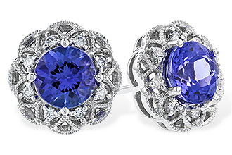 B319-66725: EARR 1.45 TW TANZANITE 1.56 TGW