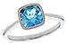 B319-70279: LDS RG 1.45 CT SWISS BLUE TOPAZ