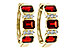 B320-56698: EARRING 1.50 TW GARNET 1.61 TGW