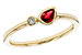 B320-56707: LDS RG .24 RUBY .26 TGW