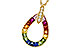 B320-57579: NECKLACE 1.10 MULTI-COLOR SAPPH 1.15 TGW