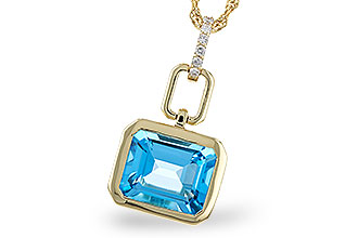 B320-58543: NECKLACE 3.26 BLUE TOPAZ 3.30 TGW (10x8MM BT)