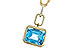 B320-58543: NECKLACE 3.26 BLUE TOPAZ 3.30 TGW (10x8MM BT)