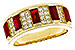 B320-59452: LDS WED RG 1.40 TW RUBY 1.69 TGW