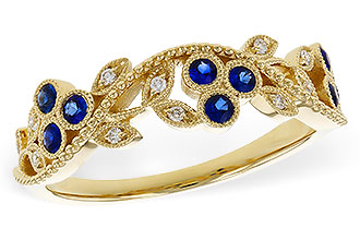 B320-63007: LDS WED RG .23 SAPPHIRE .29 TGW