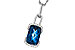 B320-63034: NECK 3.75 LONDON BLUE TOPAZ 3.90 TGW (12x8MM LBT)