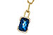 B320-63034: NECK 3.75 LONDON BLUE TOPAZ 3.90 TGW (12x8MM LBT)