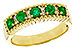 B320-63079: LDS WED RG .48 TW EMERALD .60 TGW