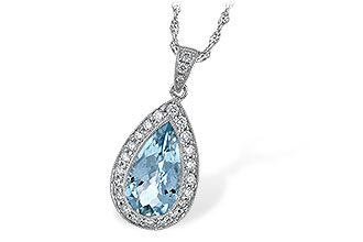 C051-53988: NECKLACE 2.20 AQUA 2.55 TGW