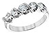 C138-79370: LDS DIA WED RING .75 TW