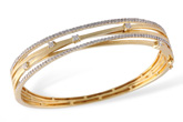 C231-45770: BANGLE BRACELET .91 TW