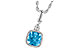 C232-43043: NECK 1.03 BLUE TOPAZ 1.05 TGW