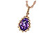 C235-13070: NECKLACE 1.06 CT AMETHYST