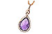 C235-17634: NECK 3.91 AMETHYST 4.10 TGW