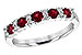 C236-01270: LDS WED RG .66 RUBY .83 TGW