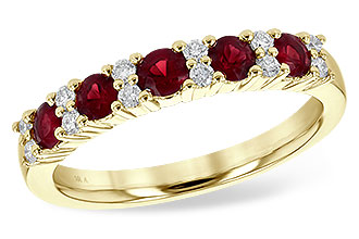 C236-01270: LDS WED RG .66 RUBY .83 TGW